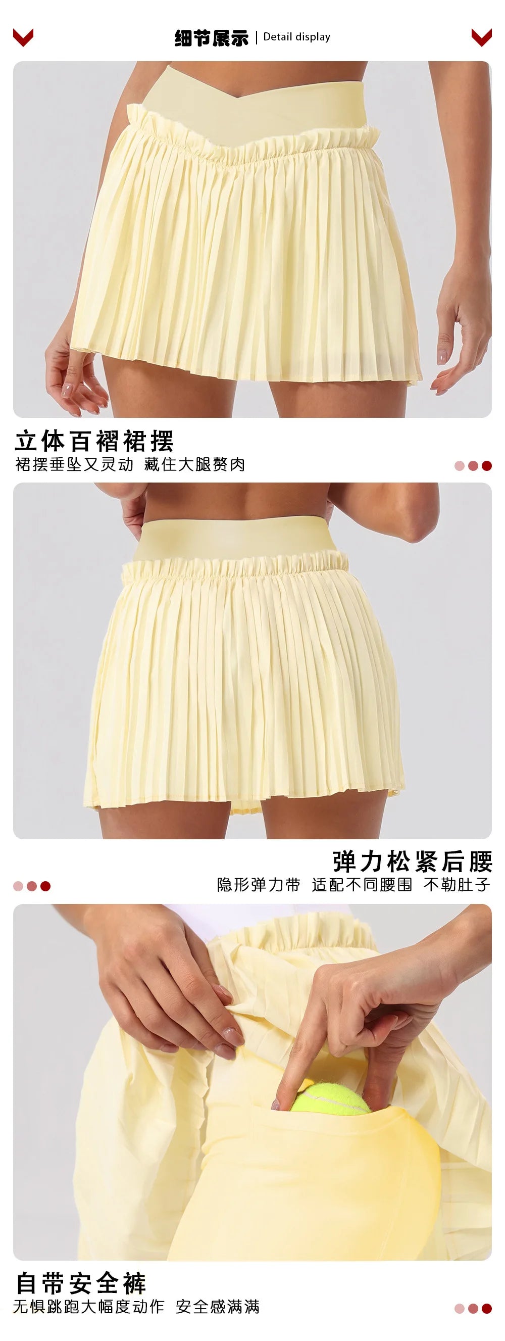 Tight Yoga Sets Women's Tracksuit Sexy Color Contrast Hollow Out Sports Bra High Waist Pleate Tennis Short Skirt Fitness Suits