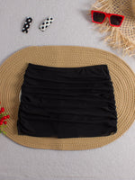 2026 Black Mesh Skirt Pants Swimsuit Sexy Swimwear Women Solid Bathers Bathing Swimming Trunks Swim Suit Female XXL