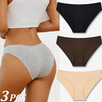 3Pcs Women Cotton Panties for Women Sexy S-XL Low Waist Briefs Female Breathable Underwear Girl Intimates Lingerie Solid Color