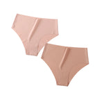 2Pcs/Set Ice Silk High Waist Briefs Panties Women Stretch Underwear Seamless Panties Female Underpants Sexy Lingerie XS-XL