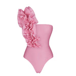 2Pcs Laser Flower Swimsuit Sexy Women Bikini Bandeau Biquini Female Push Up Swimwear Ptachwork Bathing Suits Bodysuit Beachwear