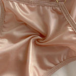 Cross Belt Lace Transparent Sexy Underpants Women's Low Waist Mesh Hollowed Bow Panties Cotton Breathable Briefs Lingerie