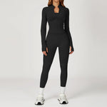 Women's Seamless Yoga Set Quick Drying Slim Fit High-end Feeling Exposed Feeling Set Outdoor Sports and Running Fitness Set