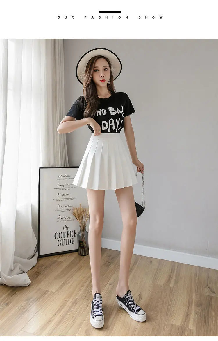 Mini Skirts Womens 2024 Summer Japanese School Pleated Skirts High Waist Kawaii Cute Pink Plaid Skirt Uniform Harajuku Jupe