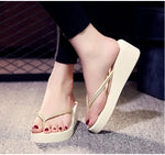 Women Platform Flip Flops Big Size 42 Summer Wedges Shoes Soft EVA Female Indoor Street SlippersLadies Leisure Beach Slides