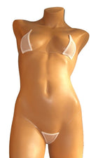 DEKA Micro Bikini Set for Women Neon Halter Swimwear Tansparent Strap Push Up Brazilian Latex Bikinis Sunmmer Sexy