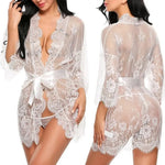 Erotic Underwear Open Crotch Open Bra Lingerie Hollow Deep V Nightdress Sexy Costume Lace Porn Underwear Set