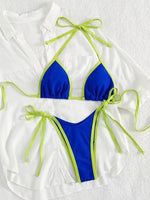 2026 Sexy Contrast Color Separates Micro Bikini Women's Swimsuit Female Swimwear Mini Thong Bikinis Set Two-piece Bathing Suit