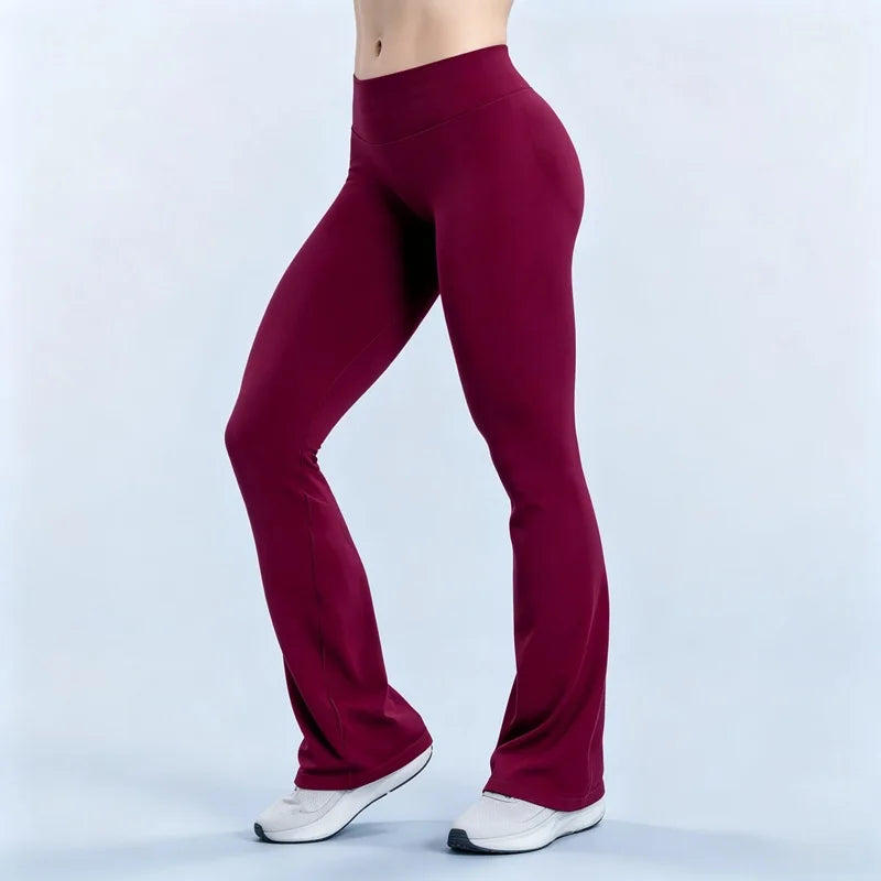 HISTELLO Impact Flares Leggings Seamless Yoga Flare Pants Women Sports Clothing Butt Lift Workout Sweatpants Gym Flared Trousers