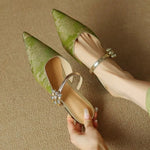 New Chinese Style Summer Cool Slippers Women Wear Fashion Bag Head Flat Shoes Versatile Women Shoes for Women