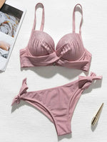 Shiny Sequins Diamond Bikinis Push Up Bikini Women Swimwear Female Swimsuit Two Pieces Bikini Set Bra Cup Bathing Suit Swim Lady