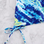 2026 Printed Tankini Set Two Pieces Swimsuit Women Drawstring Swimwear Female & Long knee Shorts Bathing Swimming Swim Suit