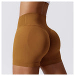 Summer Seamless High Waist Yoga Shorts Elasticity Sports Leggings Women Breathable Cycling Shorts Buttock Lift Gym Shorts Women