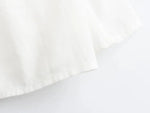 Foridol Solid White A-line Long Skirt Spring Summer Women Elegant Pleated Skirt Bottoms 2025 High Waist Female Faldas Mujer