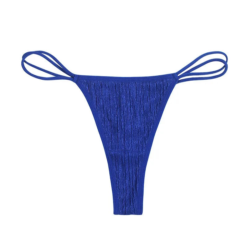 Low Waist Traceless Briefs Double Layered Thin Waistband Panties Comfortable Solid Color Sexy Cotton Sports Fitness Thong 2025