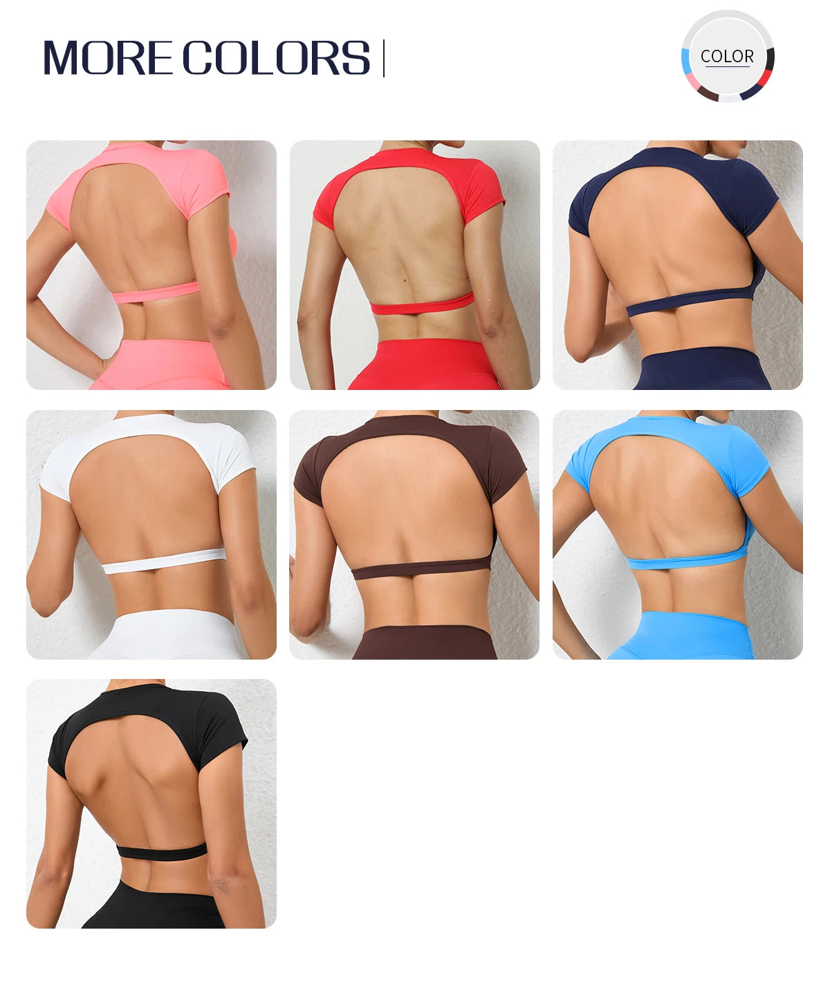 Sports Muscle Back Tee Without Padded Women Backless Sports Shirts Workout Gym Training Yoga T-Shirt Outdoor Open Back Tops