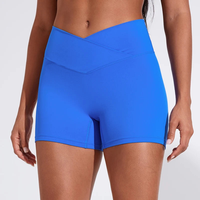 DIAS FIT JOY Women's Sports Shorts Gym High Elasticity Tight Fitting High Waist Running Quick Drying Yoga Pants Hot Pants