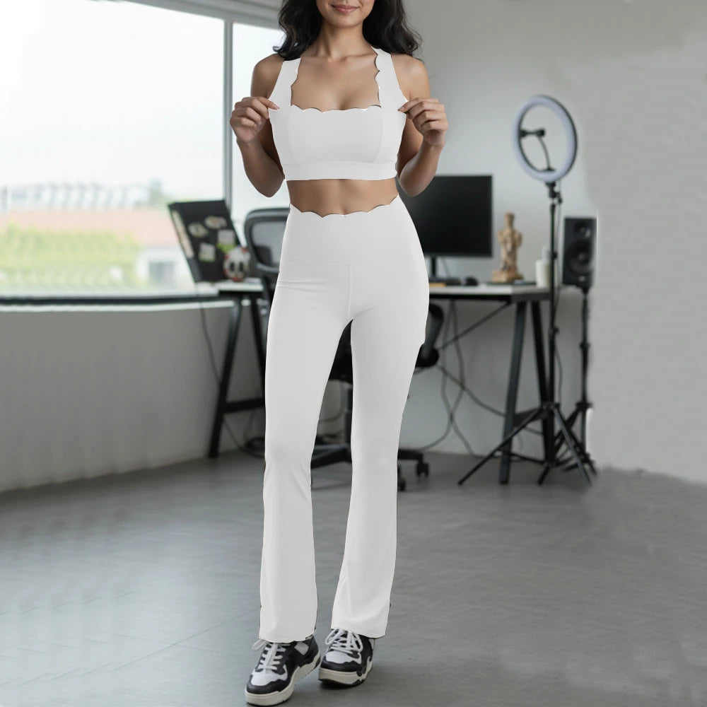 2PCS Pad Women Gym Fitness Yoga Set Squat Proof Fit Legging Running Shorts Sportswear Active Wear Workout Legging Clothes XP292