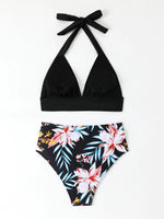 Sexy High Waisted Bikini 2025 Floral Swimsuit Female Swimwear Women Vintage Bikinis Set Bather Beachwear Bathing Suit Holiday