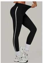Women High Waist Yoga Pants Leggings - Seamless Color Block Fast-Dry Breathable Gym Running Fitness Tights Butt Lifting Effect