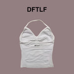 DFTLF Impact Longline Strappy Top Sports Yoga Vest Women Fitness Tank Top Gym Beautiful Open Back Bra Running Workout Halter