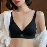 4Pcs/Set Seamless Bras For Women Non-wire Bra Push Up Deep V Underwear Female Invisible Padded Brasiere Sexy Lingerie