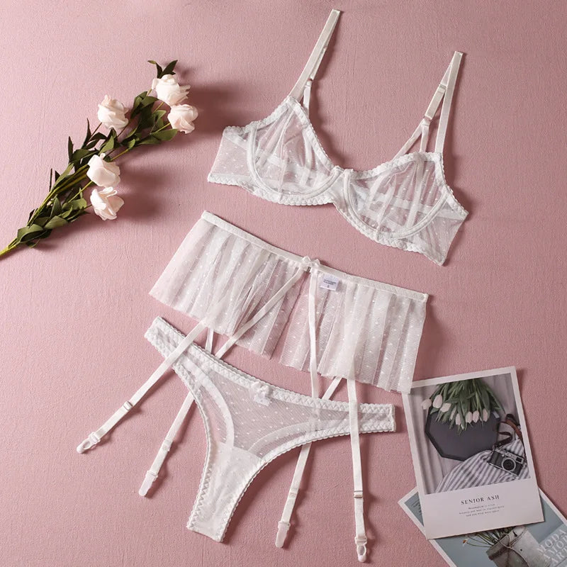 Sexy Erotic Lingerie Woman Lingeries New Women's Underwear Women's Clothing Set Sexiest Bra and Panties Sets Lace Bra & Corset