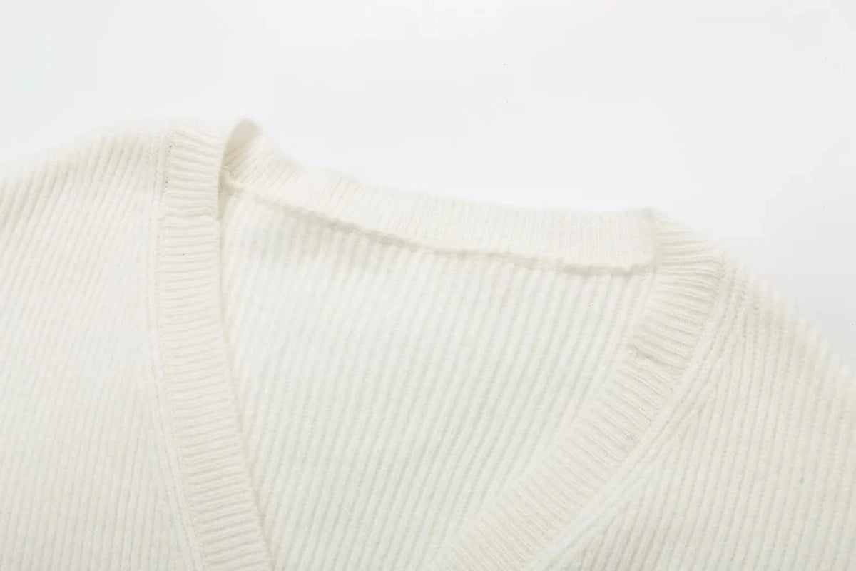 Foridol V-neck Oversize Beige Autumn Winter Women Knitted Long Sleeves Cozy Femme Casual Cardigans Sueter Mujer Loose Sweater