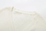 Foridol V-neck Oversize Beige Autumn Winter Women Knitted Long Sleeves Cozy Femme Casual Cardigans Sueter Mujer Loose Sweater