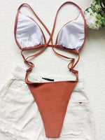 High Cut Out G String Female Swimwear One Piece Swimsuit Women Mini Micro Thong Monokini Bather Backless Bathing Suit Swim Wear