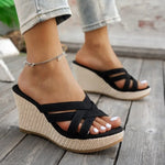 New Women Fashion Wedge Sandals Casual Platform Sandals Trend Thick Sole High Heel Shoes for Women