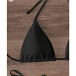 S - XL Sexy 3D Flowers Halter Strappy Bikini Women Swimwear Female Swimsuit Two-Pieces Bikini Set Bather Bathing Suit Swim V5297