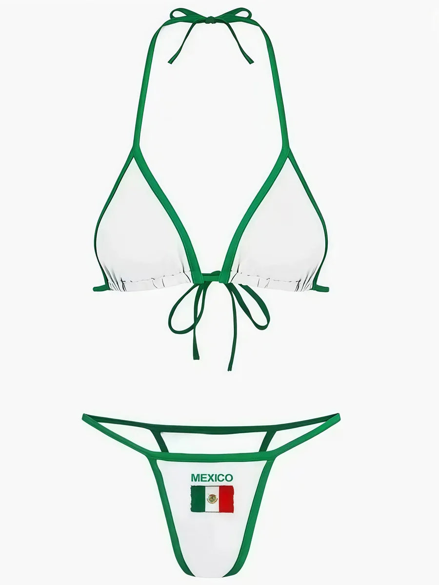 Extreme Mini Micro Brazilian Bikini Women Swimwear Female Swimsuit Two-pieces Bikini Set Thong Halter Bathing Suit Swim Lady
