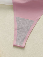 Pink Women Set Solid color daily lingerie set push up bra comfortable close fitting lingerie set Small chest appears larger 2051