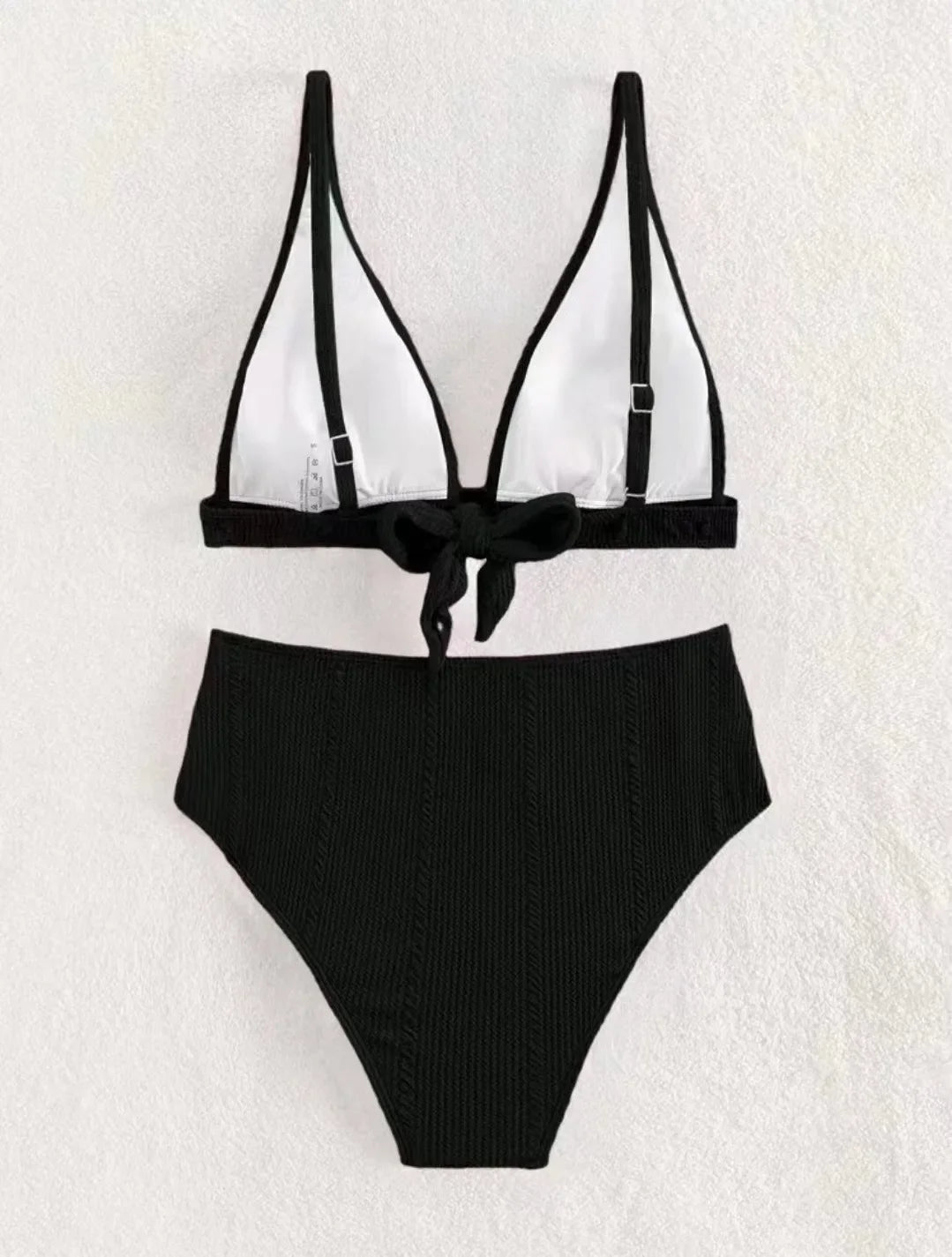 Sexy High Waisted Bikini 2025 Women Swimsuit Two Piece Swimwear Female White Bikinis SetSwim Bathing Suits Brazilian Biquini