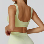 Women Shockproof Sports Bra Gym Fitness Running Yoga Vest Female Integrated Pilates Training Workout Breathable Sports Underwear