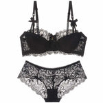 Aesthetic French Lace Minimizer Bra - Thin Strap Bralette Reduces Full Bust, Elegant Lift & Seamless Design MOYISU Sexy Panty BB