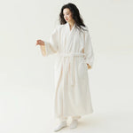 Fall Winter Unisex Couple Maxi Long Bathrobe Thick Soft Coral Velvet Beauty Flannel Warm Morning Robe for Men Women Loungewear
