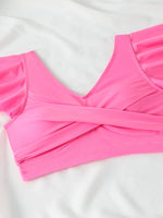 2026 Ruffle Bikinis Women Sexy Swimwear Female High Wasit Swimsuit Bathers Bathing Swimming Swim Suit Beachwear Summer