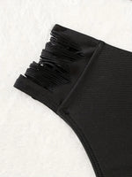 ZTVitality Black Sexy Push Up Bikini Set 2025 New Arrival Padded Mid Waist Hollow Out Swimsuit Women's Swimwear Summer Beachwear