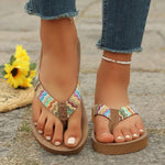 Women's Flip Flops Summer Fashionable Sandal Versatile Ladies Footwear for Beach Vacation Indoor Home Wear