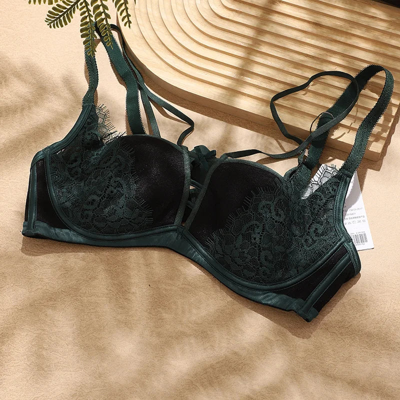 2024 Autumn/Winter 1/2 Bra Fashion Hollow Lace Push Up Bra Sexy Underwear Women Lingerie Intimates FW6051