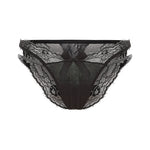 Rhinestones Girls Sexy G String Lace Panties Women Underwear Briefs Hollow Out Thong Transparent Lingerie Intimates