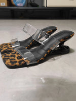 Y2K PVC Transparent Designer Sandals Women Shoes Slip On Hollow Wedge Slide Mules Beach Vacation 6cm Comfortable Walking Heels