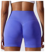 Summer Seamless High Waist Yoga Shorts Elasticity Sports Leggings Women Breathable Cycling Shorts Buttock Lift Gym Shorts Women