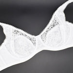 Plus Size Women Lace Bras Perspective Breathable Lager Bosom Bralette Underwired Embroidery Silky Touch BH Top B C D DD E F Cup