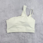 DIA FIT JOY Yoga Sports Bra Single Shoulder Irregular Strap Naked feel Sensation Beautiful Back Design Comfortable Breathable