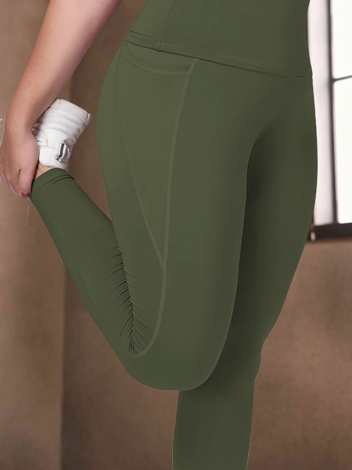 Women Yoga Pants With Pockets Butt Lifting Tummy Control Sports Leggings High Waist Fitness Tights Gym Clothing Sportswer