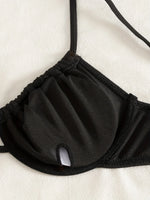 ZTVitality Sexy Solid Underwire Bikinis 2025 New Arrival Two- Piece Push Up Swimsuit Women's Swimwear Summer Beachwear Biquini