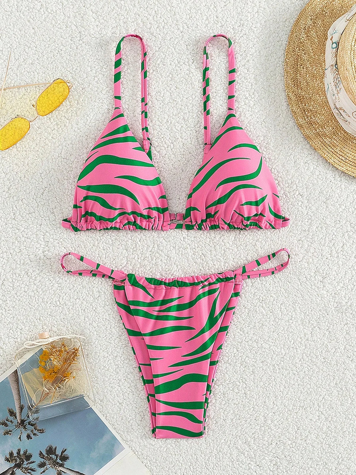 ZTVitality Zebra Print Push Up Bikini Sexy Bikinis 2021 New Arrival Padded Bra Low Waist Swimsuit Female Swimwear Women Biquini